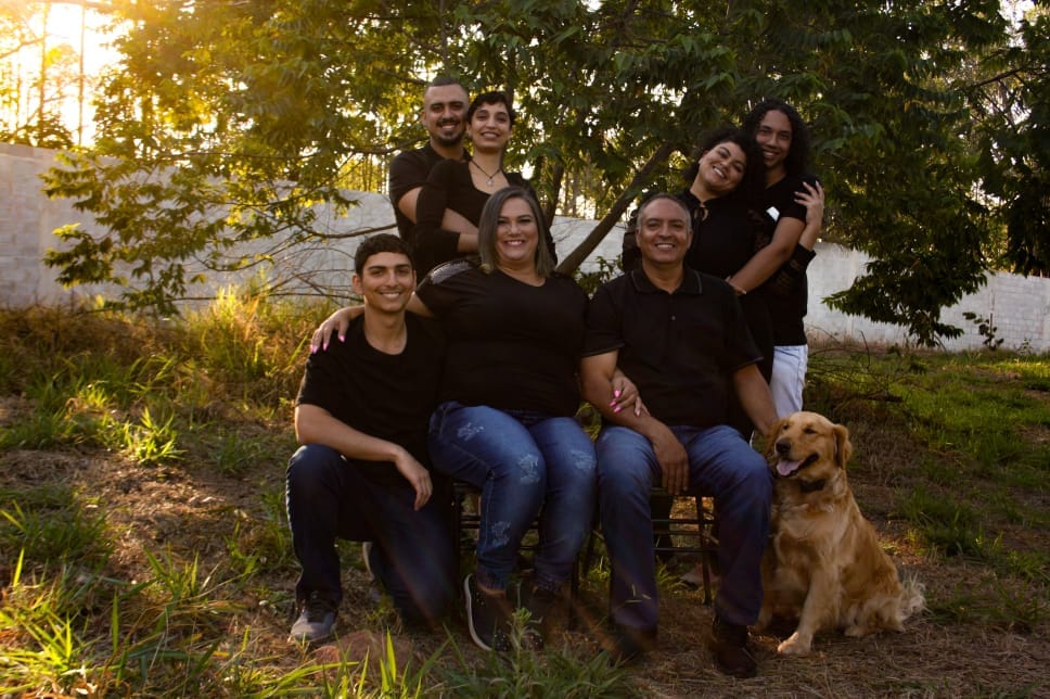 Ediana com sua família